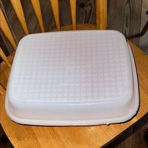 Tupperware Season-Serve Marinade Container Large Passion Red New BBQ Marinator